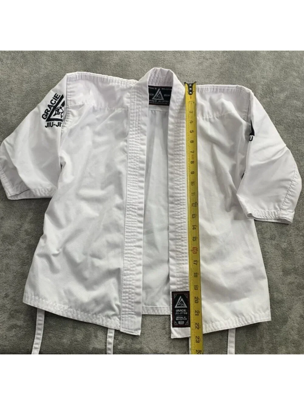 Gracie Jiu-Jitsu Classic Gi Size 00/120 (Kids 4-7) White BJJ MMA Kimono Training